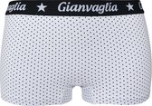 Dames boxershorts Gianvaglia 3 pack stippel wit XXL