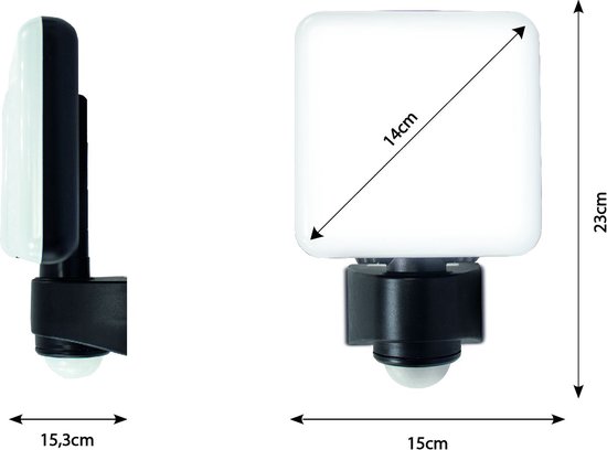 Luceco Beveiligingslamp – 10W – Schijnwerper met bewegingssensor