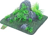 Boon aqua deco landscape rots met planten centre, 24x12 cm.