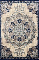 Aledin Carpets Dammam - Vintage Vloerkleed 160x230 cm - Laagpolig - Tapijten woonkamer - Beige