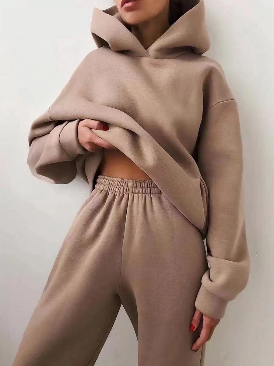 Tuopuda 2-delige dames loungeset rond hals effen loungewear geribbeld shirt top met lange mouwen en broek 2-delig huiskleding joggingpak sportbroek slaapkleding vrijetijdsoutfit, zwart, S