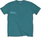 Lil Nas X Heren Tshirt -L- Album Turquoise