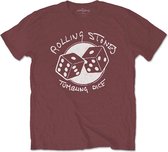 The Rolling Stones Heren Tshirt -L- Tumbling Dice Rood