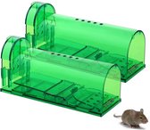Diervriendelijke Muizenval - Muizenverjager - mouse trap - Rattenval - Val Voor Muizen - Humane Muizenval - Voor Binnen en Buiten - 2 STUKS