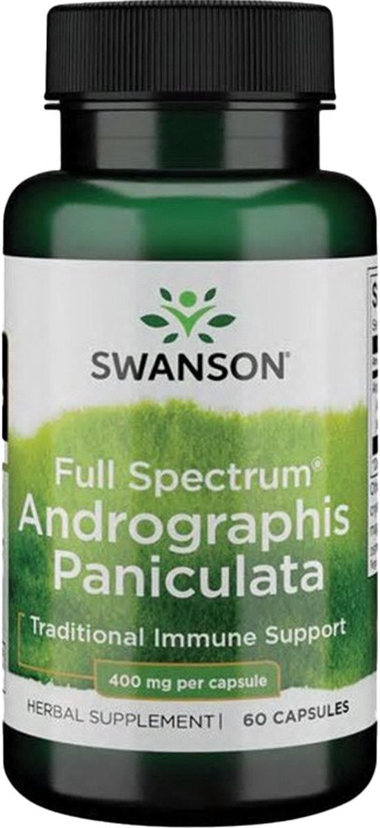 Swanson Full Spectrum Andrographis Paniculata 400MG (60 caps)
