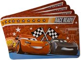 3D placemat Disney Cars rood/geel 42 x 28 cm - Onderleggers voor kinderen/jongens