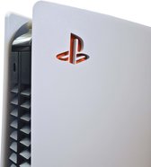 Logo Sticker geschikt voor PlayStation 5 - Donker Oranje - Disc & Digital Edition - Sony - Accessoires