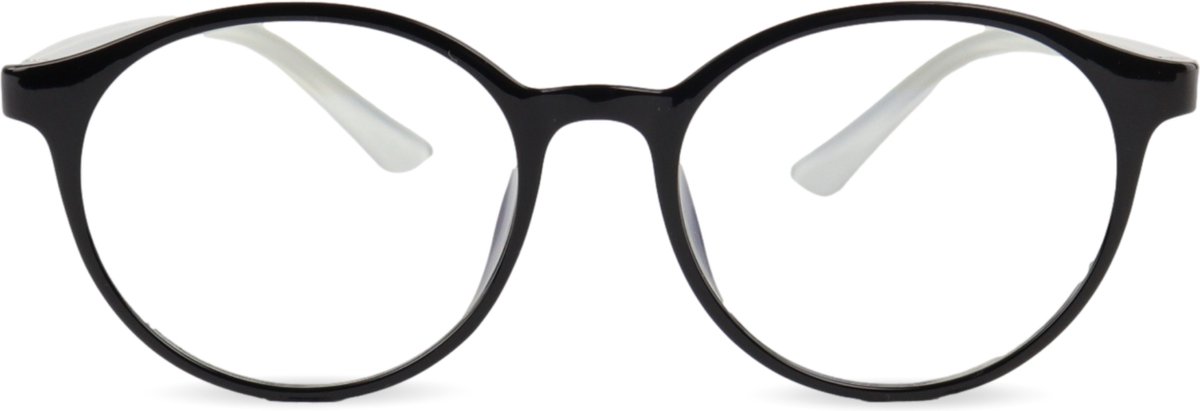 Montour Bril - Zonder Sterkte - Ezra - Ovaal - Model - Zwart - Met Brillenhoes en -doek