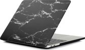 Apple MacBook Pro 16 (2019) Case - Mobigear - Marble Serie - Hardcover - Zwart / Wit - Apple MacBook Pro 16 (2019) Cover