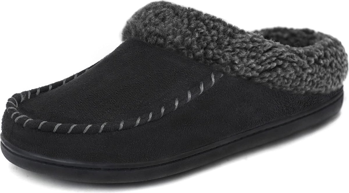 Pantoffels Heren - Sloffen - Maat 40/41 - Zwart - Anti-slip - Comfeet