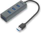 I-TEC USB 3.0 Metal HUB 4 port without power adapter ideal for Notebook Ultrabook Tablet PC supports Win und Mac OS