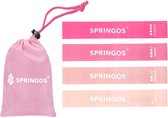 Springos Resistance Band - Fitness Elastiek - Weerstand Set - Fitness elastiek - Multicolor