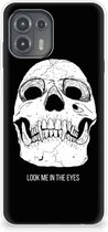 Silicone Case Motorola Edge 20 Lite Telefoonhoesje Skull Eyes