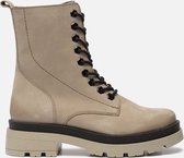 Ann Rocks Veterboots taupe - Maat 36