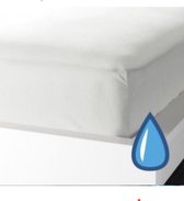 Waterdicht Hoeslaken voor matras-Anti bacterieel-Rondom Elastiek+30cm Hoekhoogte-140x200 cm-2persoons- Wit