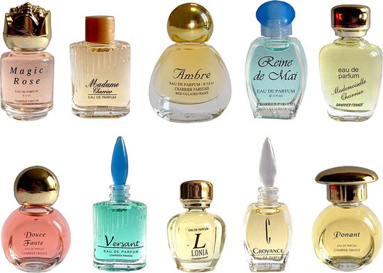 Charrier - Franse Parfum Geschenkset - 10 miniaturen