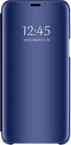 LuxeBass Hoesje geschikt voor iPhone 11 Hoesje - Clear View Case - Blauw