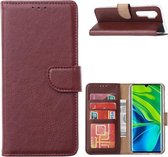 LuxeBass Hoesje geschikt voor Xiaomi Mi Note 10 Lite - Bookcase Wijnrood - portemonnee hoesje - telefoonhoes - gsm hoes - telefoonhoesjes