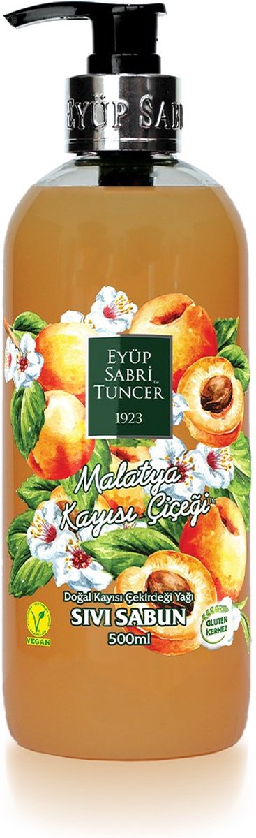 Eyüp Sabri Tuncer – Malatya Abrikozenbloesem - 100% Natuurlijke Handzeep met pomp – 500 ML