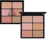 3CE Pro Multi Palette Blush & Shaping - Stylenanda #Softener - L'Oreal Korea - Natural Warm Cool Shades - Valentine Blush Shadow Contouring - Peach Pink Natural Tan Colors - 6 Kleu