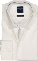 Profuomo Originale super slim fit overhemd - stretch poplin - wit - Strijkvriendelijk - Boordmaat: 44