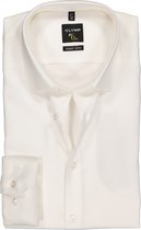 OLYMP No. Six super slim fit overhemd - off white twill - Strijkvriendelijk - Boordmaat: 38