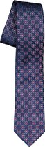 ETERNA smalle stropdas - blauw met rood dessin -  Maat: One size