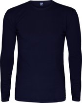 Alan Red Olbia Heren T-shirt Lange Mouw Navy Ronde Hals Body Fit-2 Pack