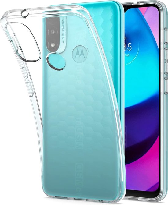 HB Hoesje Geschikt voor Motorola Moto E20 Transparant & 2X Glazen  Screenprotector -... | bol