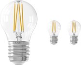 Voordeelpak 3x Calex Smart Kogelvormig LED Lamp E27 4,5W 450lm 1800-3000K Filament | Tuya Wifi - Afstembaar Wit.