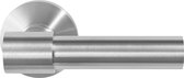 GPF3042.00 Hipi Deux+ deurkruk op ronde rozet RVS, 50x8mm
