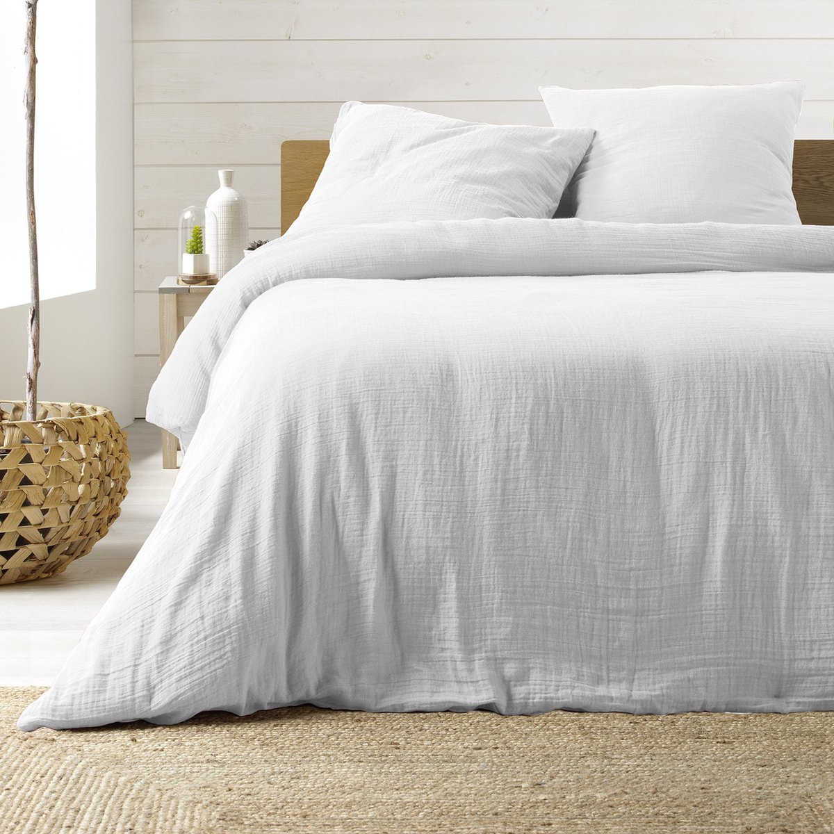 Katoenen gaas bedset 240x260cm