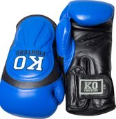 Punch Machine Leren Bokshandschoenen - Kickboks - Handschoenen - Set - Boksen - Volwassenen - Kinderen - 14oz - Blauw