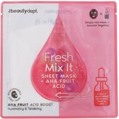 Fresh mix it gezichtsmasker - Aha Fruit Acid - Roze - Kunststof - One Size - 20 ml - Set van 2 - Spa - Gezichtsmasker - Ontspannen