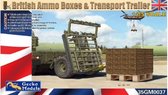 Gecko Models | 35GM0037 | British Ammo Boxes & Transport Trailer | 1:35