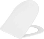 Shade Slim Toilet Toiletbril One-Touch Met Deksel Mat Wit