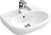 Villeroy & Boch O.nova Wastafel Compact Zonder Kraangat En Overloop 55x37cm Wit