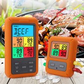 Blazelife BBQ Thermometer - 4 Probes - 100 Meter Bereik - Draadloze Thermometer - Vlees thermometer
