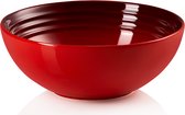 Le Creuset Aardewerken 4 ontbijtkommen Kersenrood 16cm