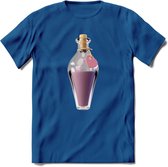 Valentijn love potion T-Shirt | Grappig Valentijnsdag Cadeautje voor Hem en Haar | Dames - Heren - Unisex | Kleding Cadeau | - Donker Blauw - XL