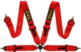 QSP FIA Racegordel - 4-punts gordel Budget  - Rood