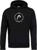 HEAD Padel Hoodie Sporttrui Heren Zwart - XXXL