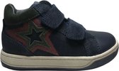 Naturino mt 24 velcro's groene ster hoge lederen sneakers Alfie Navy Groen