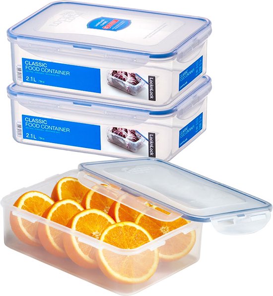 Lock Lock Vershoudbakjes Set Met Deksel Diepvriesbakjes 
