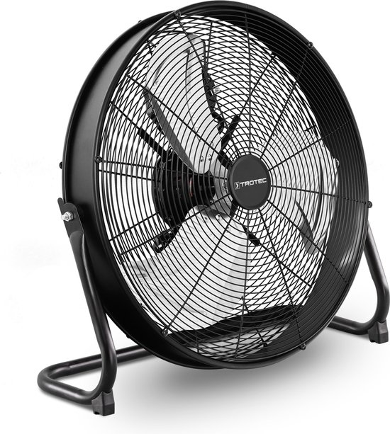 Vloerventilator 50 cm met 120W, 3 snelheden, 360° draaibaar, stille metalen ventilator TVM 20 D