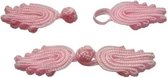 Chinese sluiting - Siersluiting - Gesp - 2 stuks - Licht Roze