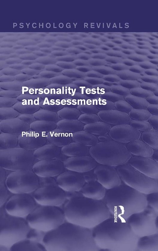 Personality Tests and Assessments (Psychology Revivals) - cover