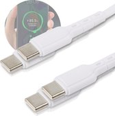 2x USB C Data- en Laadkabel - 3A/60W Snellader Kabel - Fast en Quick Charge Oplaadkabel - Type C Naar USB-C - Oplaadsnoer Telefoon - Laptop - Samsung Galaxy en Note - Xiaomi - OneP
