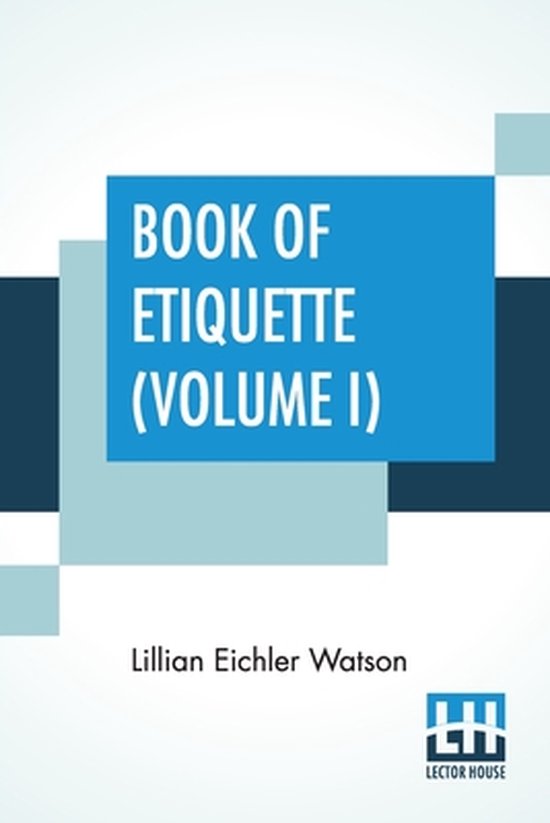 Book Of Etiquette (Volume I) - cover