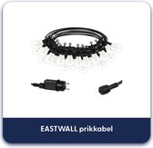 EASTWALL Lichtsnoer - Waterbestendig lichtsnoer voor buiten - Warm wit licht - Tuinlampjes - 6.2 meter prikkabel - Waterbestendig IP44 -  Zwart